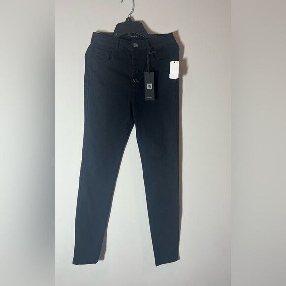 Numero Verona Ankle Skinny Jeans black  Juniors' Stretchy Exposed-Buttons NEW - Picture 9 of 10